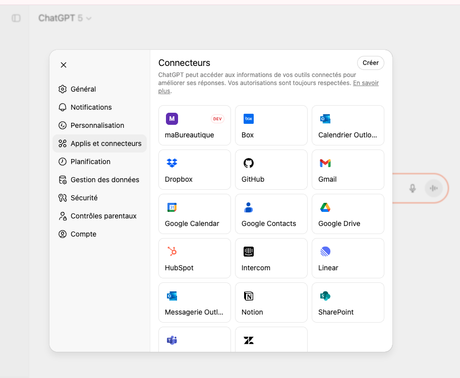 Démo ChatGPT - Écran 2