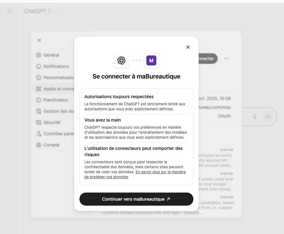 Démo ChatGPT - Écran 4