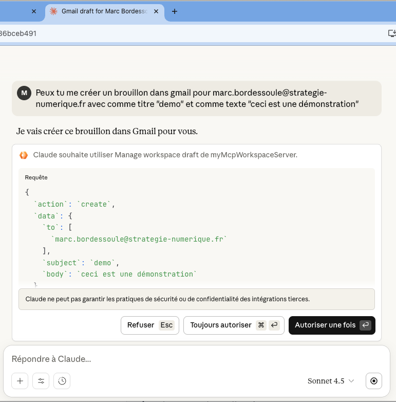 Démo Claude - Écran 3